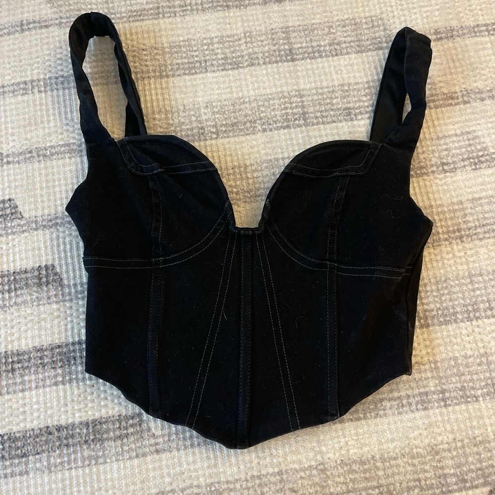 Black corset top